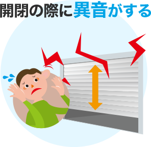 開閉の際に異音がする